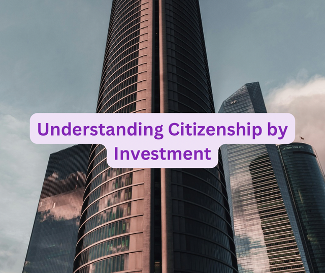 Understanding Citizenship by Investment
